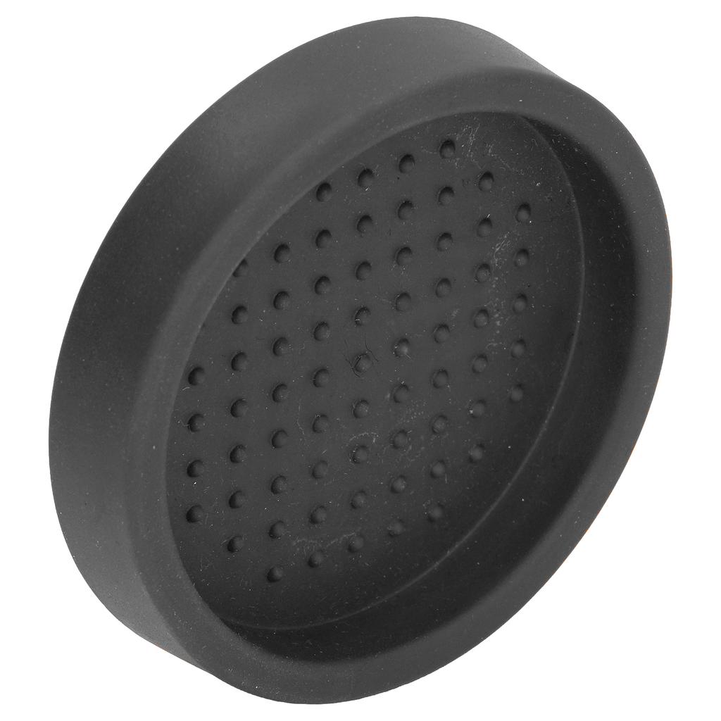 Rund Silikon Kaffetampermatta Mjuk Värmebeständig Bärbar Kaffetamperdyna för Hem Svart