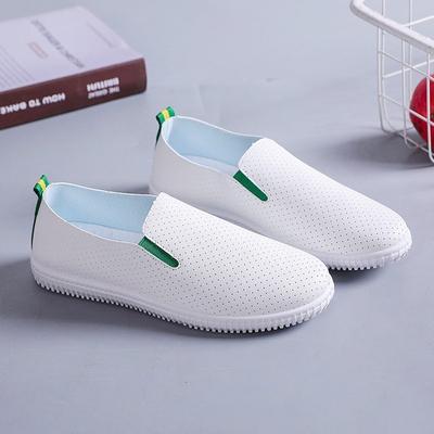 Hollow White Shoes Women's 2024 Casual Women's Shoes Casual Versatile Flat Heel One Pedal Comfortable Breathable Lazy Shoes Single Shoes