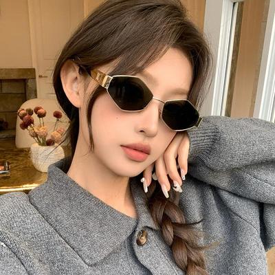 Lunettes de soleil rétro diamant 2025 pour petit visage - Y2K Hip Hop Pare-soleil pour femmes