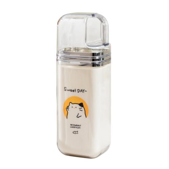 Mouthwash Cup Cartoon Prints Sealed Dustproof Design Travel Toothbrush Toothpaste Holder Lightweight 3 in 1 Dental Set A