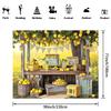 1 lemon water stall themed background banner, suitable for holiday party decoration, suitable for birthdays and weddings