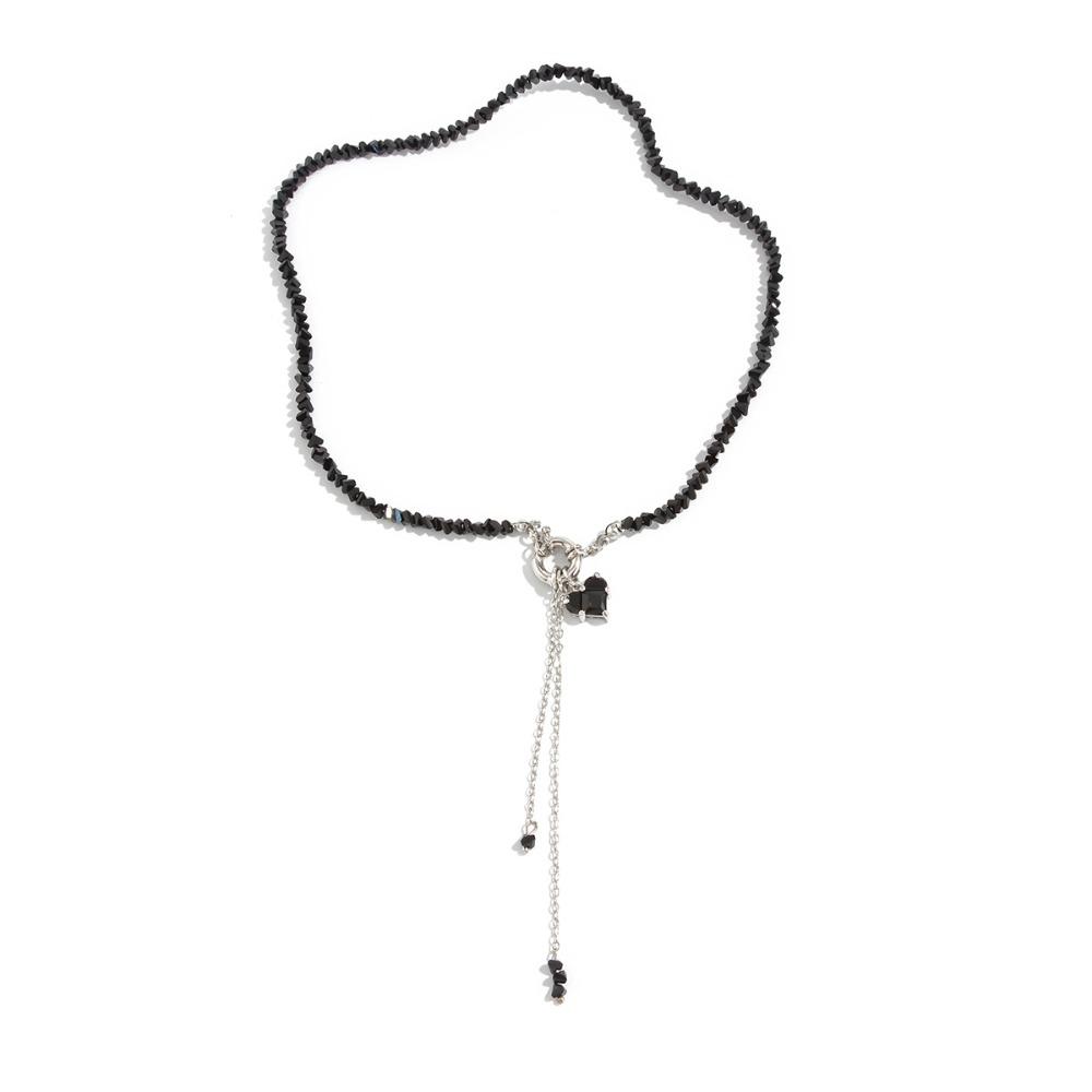 Heart-shaped Choker Necklace Irregular Crystal Necklace Vintage Chain Necklace  Jewelry Accessories