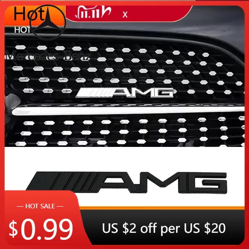 Autoaufkleber 2025 Heiß Für Mercedes Benz Auto Heckklappen-Emblem Aufkleber Frontgrill-Emblem Zubehör für Mercedes Benz AMG W204 W20