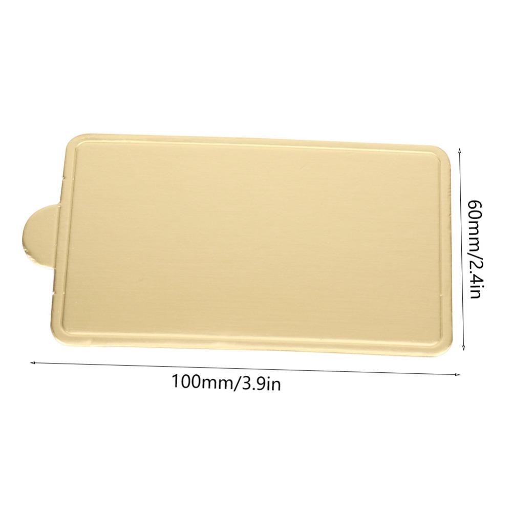 300pcs Gold Cake Dessert Board Cardboard Mini Cake Base Multipurpose Mousse Cake Board Cake Slices