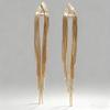 Elegant Retro Long Chain Tassel Earrings - European & American Light Luxury Stud Design