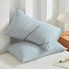 Home Pillowcase Cotton Pillow Cover Plaid Pillowslip Pillow Case Rectangle Pillowslip Pillow Case Bedroom Sofa Cushion Cover