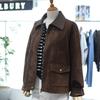 The Tilleberry Leather Collar Faux Suede Jacket NCMTR9M0JK06W