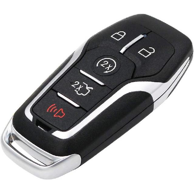 Keyless Entry Remote Smart Key Fob Shell Case Button Pad Cover for Ford Fusion Mustang Explorer Lincoln MKZ MKC 2013-2017