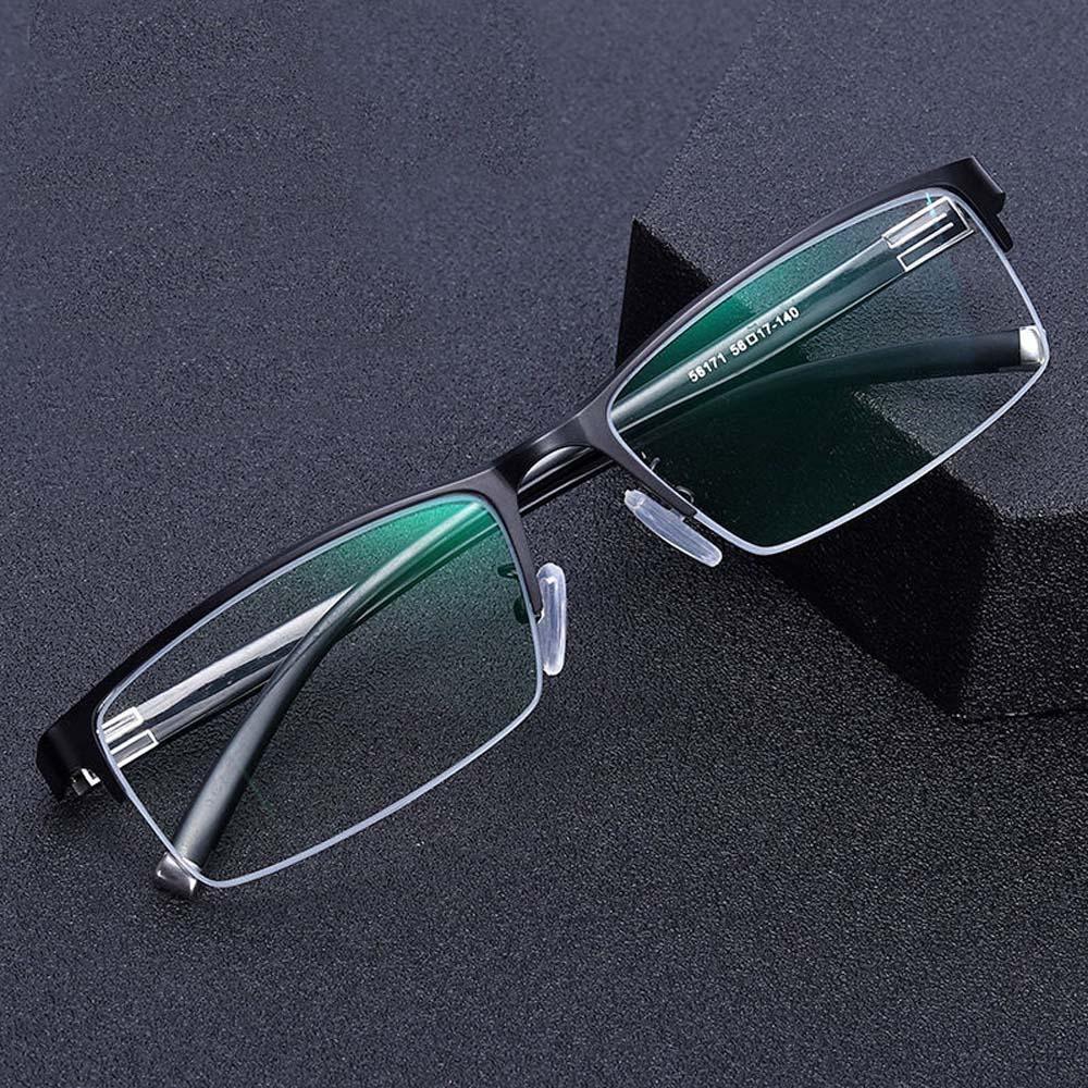 Transparent Anti Blu-ray Glasses PC Men Reading Eyewear Half-frame Business Myopia Glasses Women