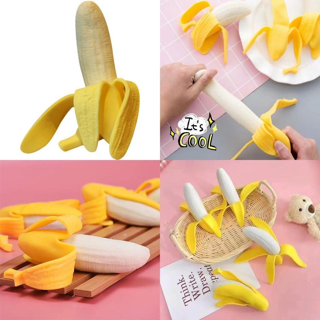 Juguete Divertido de Plátano para Aliviar el Estrés Para Niños, Adolescentes Aprieta, Libera la Tensión y Juega