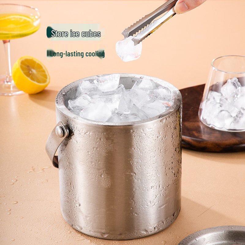 ZISIZ 304 Stainless Steel Ice Bucket