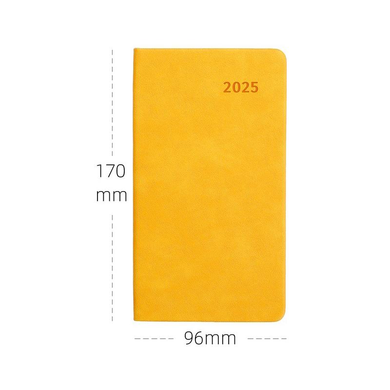 Leather Agenda 2025 Monthly Planner Notebooks Portable A6 Diary Notepad Journal Notebook Office Accessories Mini Pocket Notepad