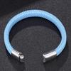 WISH Popular Men's Titanium Steel Leather Fashion Bracelet Accessories