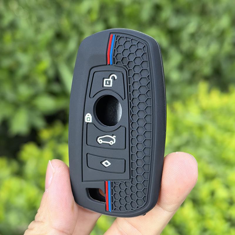 Silicone Car Key Case Cover Fob For BMW F10 F20 F30 G20 G30 F15 F16 G01 G02 G05 X1 X3 X4 X5 X6 1 3 5 7 Series G07 F34 Key Bag
