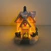 Dekorationen Dorfhaus Dekor Weihnachten Laterne Dekoration Harzhaus Sammlerstücke Gebäude Figur Mit LED-Licht