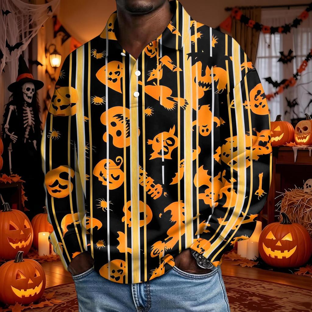 Herren Langarm Hemd mit Knöpfen für Trendige Feiertags Outfits