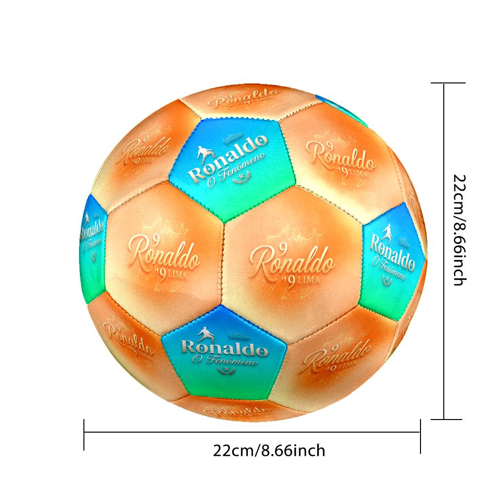 Ronaldo's Soccer Legacy Size 5 Soccer Football Machine-Stitched Indoor/Outdoor Universal Football Sports Enthusiast Gifts