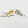 Yansheng S925 Sterling Silver Zircon Buddha Head Jade Pendant Clasp - Gold Plated