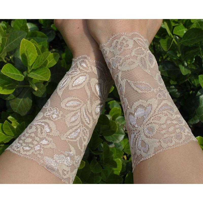 

Кружевные напульсники налокотники маскировка шрамов защита от солнца тату татуировка уход за кожей манжета украшение хип-хоп ночной клуб свадебное платье для невесты в тон Khakis gold One size