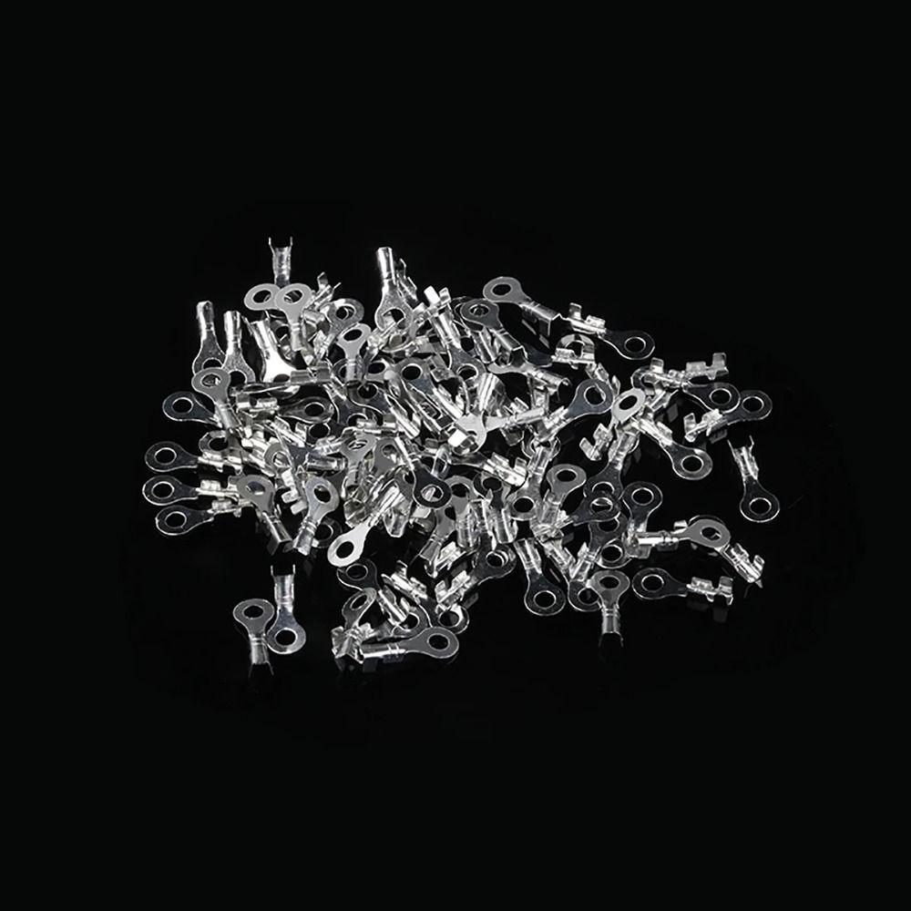 100Pcs Tinning Ring Lugs M3/M4/M5/M6/M8 Wire Connector New DJ431 Terminal Block