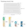 4 Styles Silicone Bookmark Mold, Reusable Mould for Epoxy Resin Casting and Handmade Bookmark Craft Projects