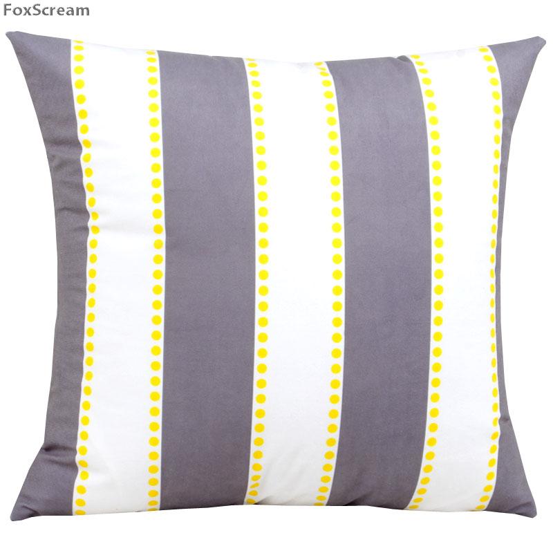 Nordic Style Decorative Pillows Cushion Yellow Gray Geometric Cases Cover Home Decor Black White