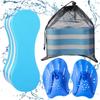 Swim Training Pull Buoy Adjustable Strap Hand Paddles Lightweight Swim Training Equipment 5-Layer Pull Buoy for Men Women 4