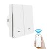 Factory Hot Sales Phone Wifi Controlled Light Switch 220V Remote Double Wall Light Switch with Tuya APP Control Function