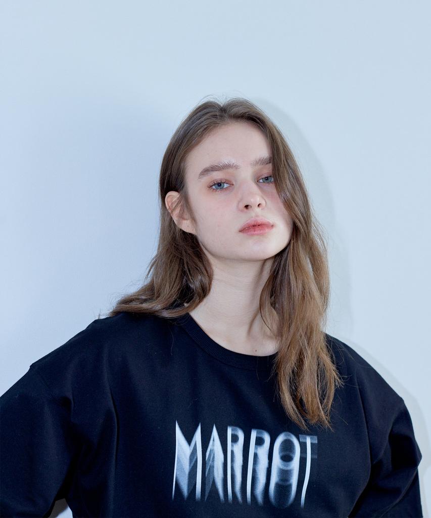 MARROT Spray Oversized T-Shirt_Black