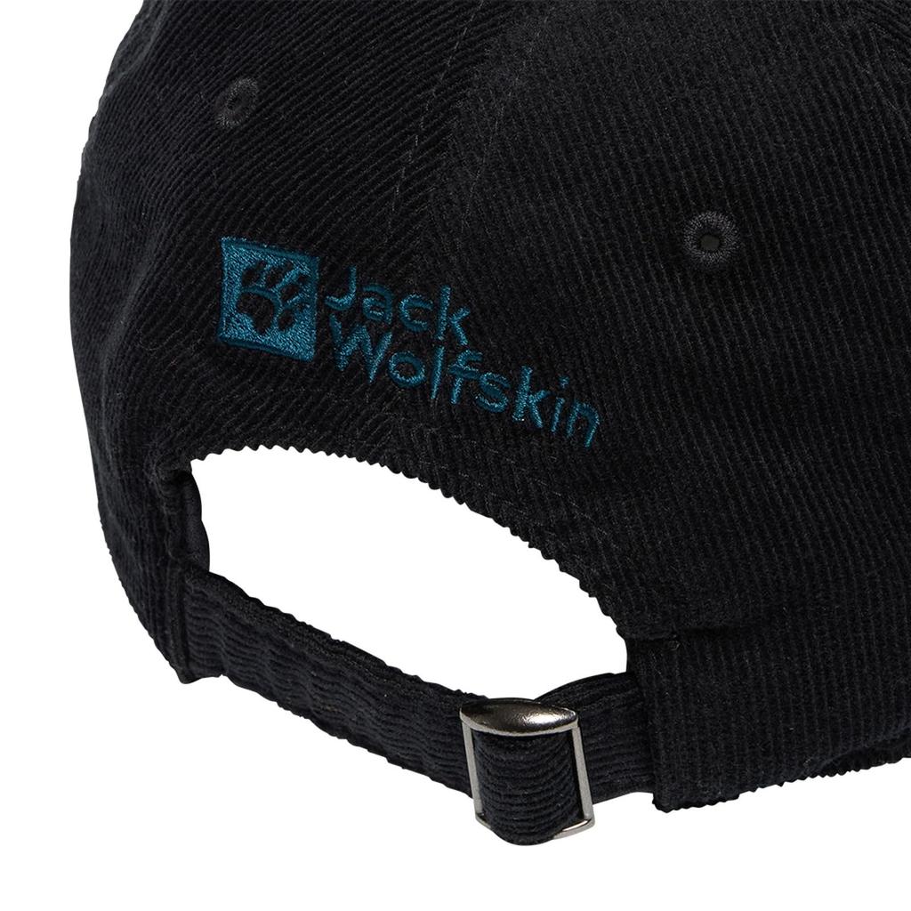 Unisex Cap JP PAW CORDS 6PNL CAP Hat black [Jack Wolfskin] (Corduroy) [A63234 / V3]