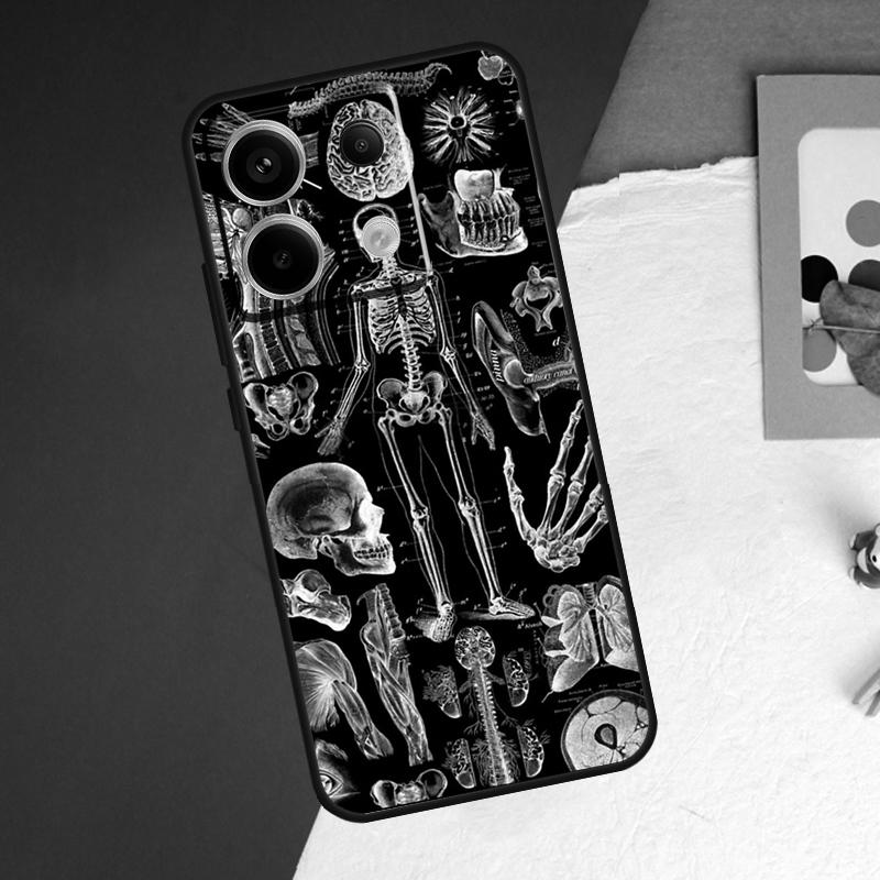 Medical Human Anatomy Case For Redmi Note 11 12 13 Pro Plus 9 10 10S 11S 12S Redmi 12 9C 10C 12C 13C Back Cover