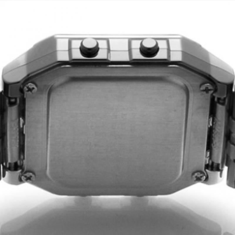 Casio A500wa 1df  A500wa 1  Digital Square Vintage Retro World Time Universal Metal Watch