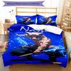 3pcs Custom Name Demon Slayer Bedding Set Duvet Cover Closure Includes 1 Duvet Cover & 2 Pillowcases, Soft and Comfortable for All Seasons.