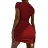 2026 Summer European & American Cross-border Women's V-neck Cut-out Bodycon Skirt