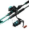 Carbon Fiber Beginner Sea Fishing Rod Set with Baitcasting and Spinning Reels