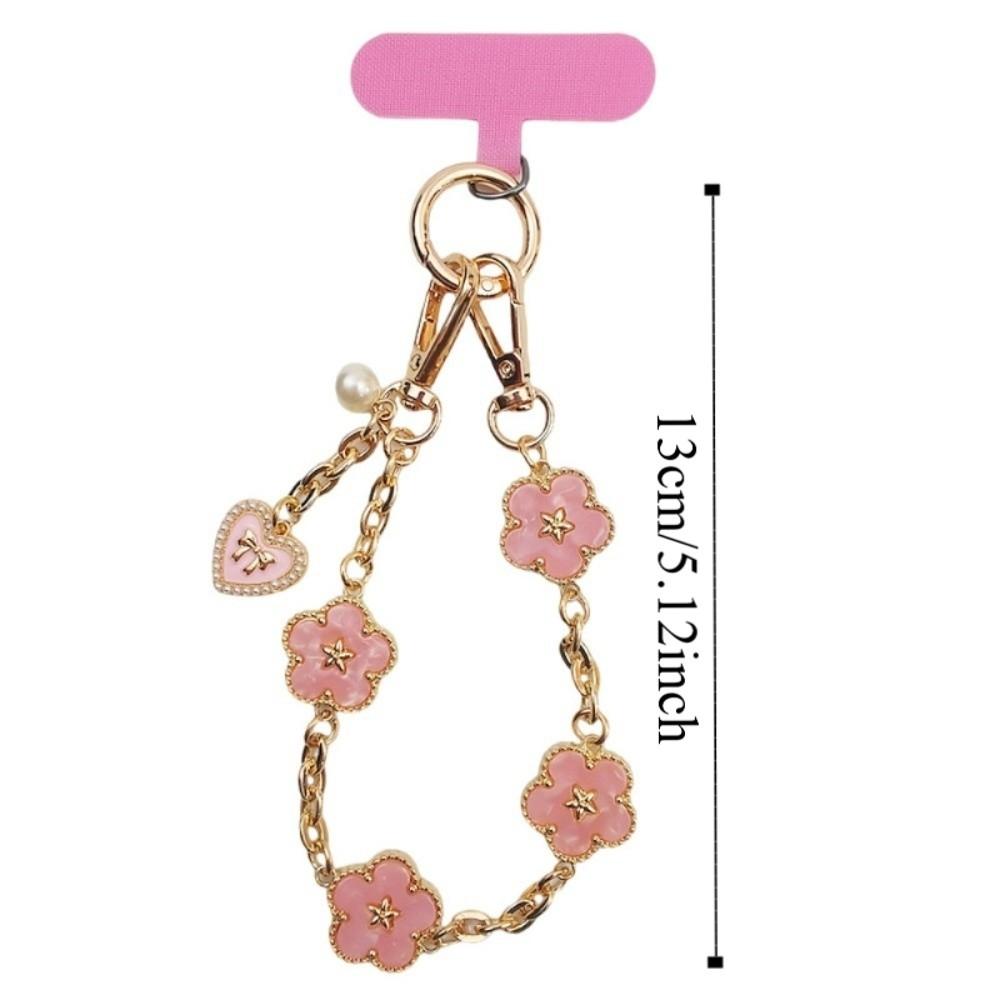 Flower Cell Phone Chain Pendant Mobile Phone Lanyard Jewelry Gift Mobile Phone Strap New Year Gift