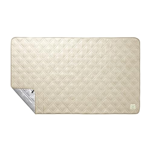 Kapitán Stag (KAPITÁN STAG) Vodoodpudivá prošívaná pikniková deka, 100 x 180 cm, s poutky, khaki, Monte (UB-3069)