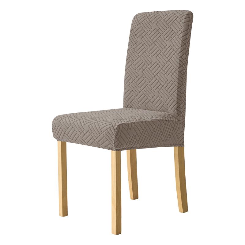 1Pc Jacquard Dining Chair Covers Stretch Kitchen Chair Slipcovers Elastic Chairs Seat Protector for Living Room Wedding Kitchen