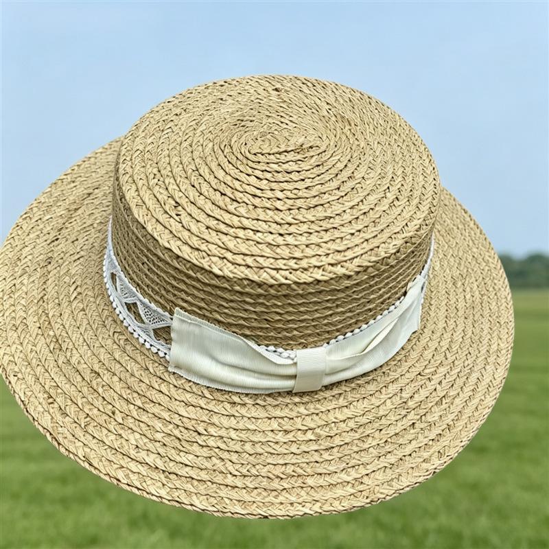 Lafite Hat Spring and Summer European and American Straw Hat Mountaineering Travel Vacation Upturned Edge Beach Straw Hat Performance Jazz Hat