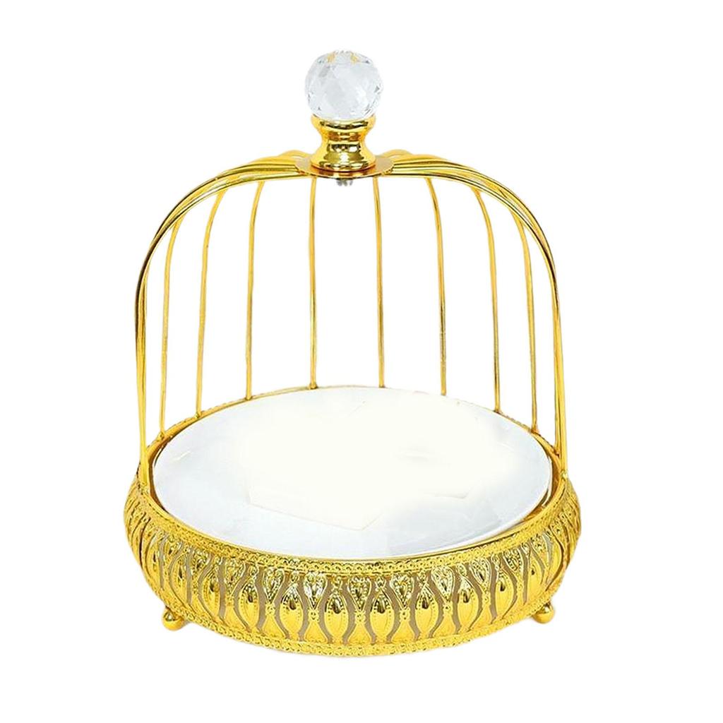 Bird Cage Cake Dessert Stand Decorative Serving Tray Metal Portable Cupcake Stand for Wedding Party Birthday Afternoon Decor