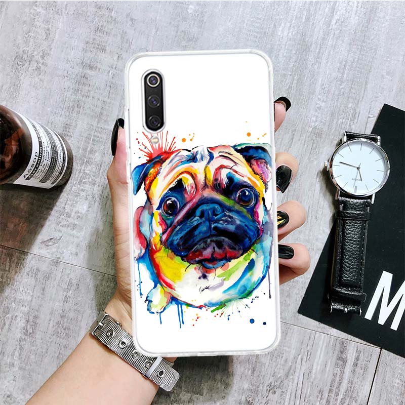

Чехол для телефона с рисунком французского бульдога и мопса для Xiaomi Redmi Note 15 14 13 12S 12 Pro Plus 11S 11E 11 11T 10S 10 Арт Мягкий чехол с узором Re Redmi Note 10 Pro 4G