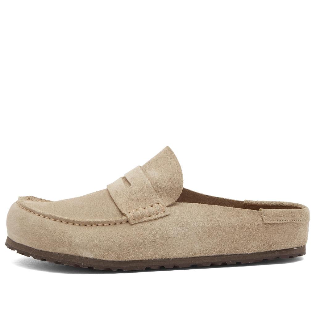Birkenstock Naples Wrapped Fashion Comfortable Outdoor Breathable EVA Rubber Sole Anti-Wear Closed-Toe Slippers Unisex slippers Gray-Brown 1029675