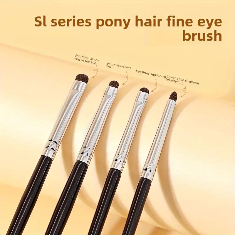 4/1PCS Eye Makeup Fine Detail Brush Eye Tip Cone Small Brightening Eyeshadow Lower Eye Silkworm Press Eyeliner Eye End