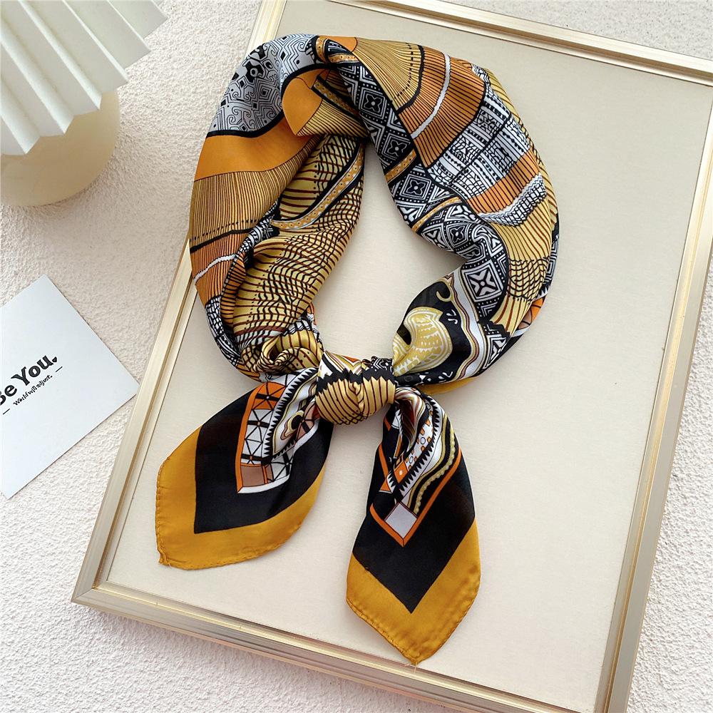 Decorație de modă Esarfă Bentita de păr Cravată Păr 70 Eșarfă pătrată mică Eșarfă de mătase Primăvară și toamnă femei Versatil Eșarfă mică Eșarfă profesională