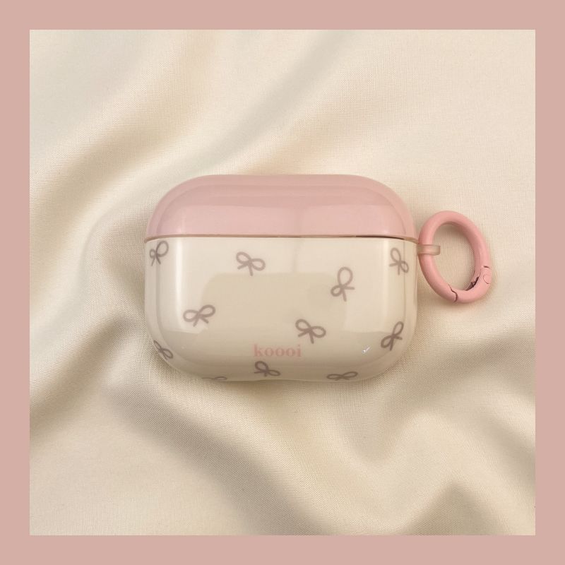 

Чехол для Airpod3 для Apple Pro Чехол для наушников Второе поколение Беспроводной Bluetooth 1 Третье поколение Aipods2 Поколение Airpodpro Пятое поколение 5 AirPods 4 [Pink Bows Cup] send Hook