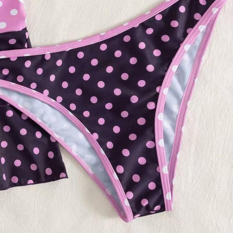 Bikini Three-piece Printed Split Swimsuit Pure Sex Hot Girl High-end