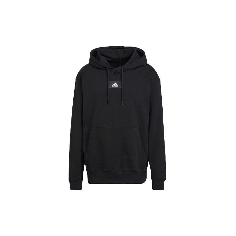 adidas Sweatshirts Men's Black Hooded Moderate Other HE4354