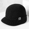 Ribbed Knit Equestrian Cap Fleece Lining Unisex Style Perfect For Daily Commute And Sports