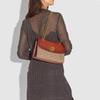 COACH Parker 26 Classic Presbyopia Camellia Printed Chain Coated Canvas Hand Shoulder Bag Women's Brown