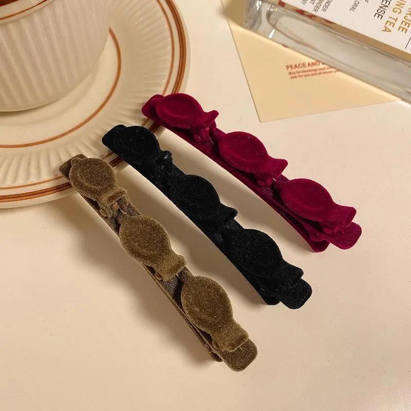 Korean Celebrity Style Hairpin: All-Match Bangs Clip, Braided Duckbill Headdress, Women’s Japanese & Korean Ins Bookmark.